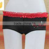 Hot Sell Comfortable Sexy Girls Panty,lace Waistband and Printed Panty thumbnail-1
