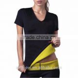 Sport fitness slimming thin body with short sleeves body waist shapers