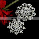 Wholesale Price Classic Zinc Alloy Vintage Snowflake Rhinestone Crystal Strass Brooch Pins , Crystal Rhinestone Strass Brooch thumbnail-1