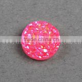 Wholesale round natural pink druzy cabochon beads druzy stone