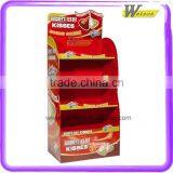 Retail Shop Hot Sale 5 Tier Cardboard Display Shelf for Cookies Display