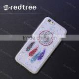 Popular Lady Design With Glitter Printing Soft Mobile Cover for Iphone