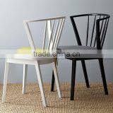 Wooden Furniture - Modern Black and White Two-piece Dining Chairs thumbnail-1