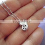 Ariel Voice Necklace Little Mermaid Necklace Silver Shell Necklace Gift for Her