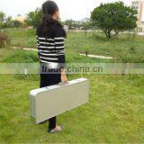 MDF Top Folding Aluminum Picnic Table Foldable Table and Chairs thumbnail-3