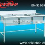 Stainless Steel Economical Triple Bowl Kitchen Sink/ Kitchen Sink Bench thumbnail-1