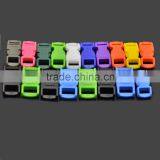 Wholesale Hot New 3/8 Side Quick Release Camo Plastic Flat Whistle Buckle for Paracord Bracelet thumbnail-3