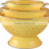 Colander, Enamel Colander, Decorative Colander