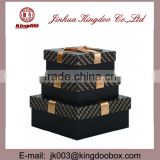 Jinhua Supplier Handmade Rectangular Empty Professional Paper Gift Box With Ribbon Set