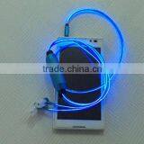 2015 Hot Selling Item EL Visible Flashing Light Earphone for Sports With High Quality thumbnail-2