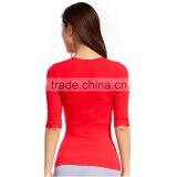2015 Best Selling New Fashion Red Wholesale Casual Deep V-neck Waist Shaper WomenTank Tops thumbnail-3