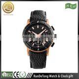 Promotional 2-tone plated special bezel stainless steel watch