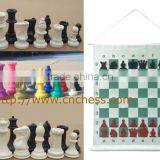 Plastic Chess Piece and Colored Chess Set