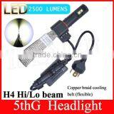 2015 NEW Model 6000LM 40W H4 Hi/Lo Led Headlights Auto Parts thumbnail-1