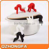 Hot Sale Man Shape Silicone Pot Spill-Proof, Kitchen Gadget, Phone Holder thumbnail-3