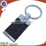 Zinc Alloy Plain Real Leather Custom Shape Keychain With Strap for Men thumbnail-5