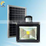 DIGITALLY CONTROLLED SOLAR LED FLOOD LIGHT WITH PIR