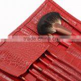 Superior Quality Crocodile Pattern 15pcs Red Up Brushes thumbnail-4