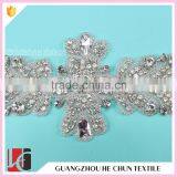 HC-4923 China Guangzhou Hechun Bling Bead Rhinestone Iron on Crystal Applique for Wedding Clothes thumbnail-3