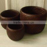 Wholesale Bamboo Double Wall Basket, 2014 Nature Material Basket, Craft Basket for Storage and Decoration