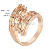 Sparkling Fashion Women Inlay Zircon White Gold Plated Ring for Party thumbnail-4