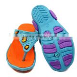 high heel double color lady slipper cheap price women flip flops shoes