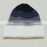 TYCAP128 Men's 2014 Fashion 100%Acrylic 6 Clamping Color Knitted Cap