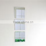 Frameless square tempered glass mirror