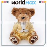 New Arrival Most Popular Golden Suit Teddy Beach Toys For Girls