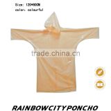 disposable PE raincoat rain cape poncho