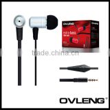 Metal earbud , in ear style earphone for SAMSUNG galaxy s5