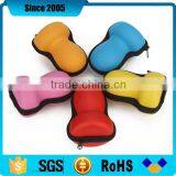 Custom Shape Red pu Leather Eva Travel Zipper Case thumbnail-1