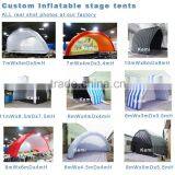 Red White 8x6x4mH Giant Inflatable Stage Tent Commercial Inflatable Tunnel Tent Outdoor Events Inflatable Tent Inflatable Marque thumbnail-3