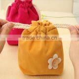 18.5*15.5cm In Stock Drawstring Pouches Jewelry Wedding Velvet Storage Gift Bag Velvet Cosmetic Pouch thumbnail-4