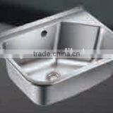 High Quality Stainless Steel Single Bowl Topmount Hand Wash Kitchen Sink GR- 539D thumbnail-1