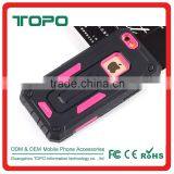 Newest 2 in 1 pc Tpu Phone Cover Shockproof Phone Case Cover Plastic Armor Phone Case for Iphone 6 6s Plus thumbnail-2