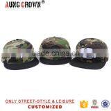 Flat Brim 6 Panel Camo Hat and Cap thumbnail-1
