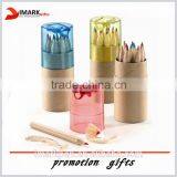 12 Pcs /set Natural Multicolor Wood Pencil With Sharpener