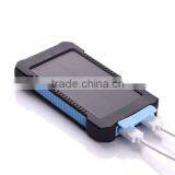 Waterproof 10000mah Mini Portable Solar Charger Cell Phone With Camping Light and Compass thumbnail-4