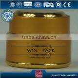 Golden Aluminum Lotion Bottle With Inner Side Plastic Bottle,shiny Gold Color Rim thumbnail-2