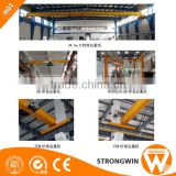 china good electric waste grab double girder overhead crane with trolley