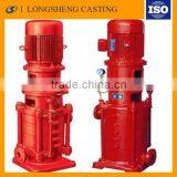 ISO Certificate Cast Iron Fire Fighting Water Pump Red Color