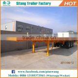 Competitive Price Durable Container Carrier Semi-trailer 20 Foot Flatbed Semi Trailer for Sale thumbnail-1
