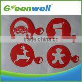 High Reputation Christmas Holiday Decoration Plastic Coffee Stencils thumbnail-1