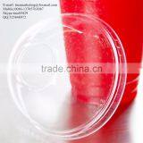 Custom Disposable PS Plastic Clear Dome Lid With Hole for Clod Drink Cup thumbnail-2