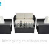 4 Piece Rattan Cafe Table and Chair Set thumbnail-1