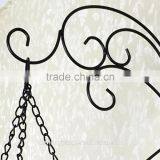 New Design Wall Hung Cheap Handmade Wrought Iron Flower Basket thumbnail-2