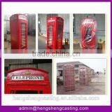 Professional OEM Customized Traditional Metal Antique Red Telephone Booth thumbnail-1