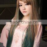 Hot Selling New Fashion Womens Anime Long Blonde Wavy Curly Wig Hair Cosplay Wig thumbnail-5