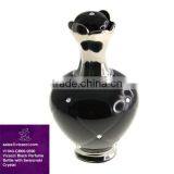 New Design Porcelain Modern Black Perfume Bottle With Crystals From Swarovski thumbnail-1